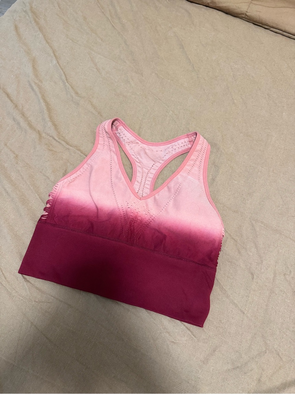 PINK Victoria's Secret Pink-to-Berry Ombre Racerback Tank